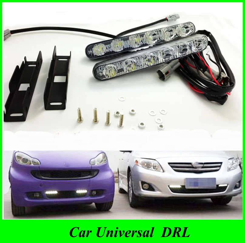 1 комплект универсальные светодиодные дневные ходовые огни 12 Вт|daytime running lights|led