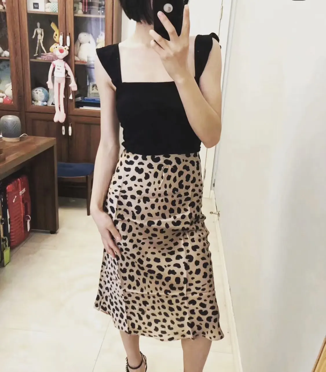 Летняя винтажная юбка с высокой талией леопардовая юбка с принтом женские панк-рок корейский стиль boho уличная jupe femme