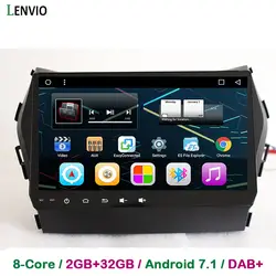 Lenvio 9 "ips Оперативная память 2 GB + 32 ГБ Octa Core Android 7,1 автомобилей Радио gps навигации для hyundai Santa FE IX45 2013 2014 2015 автомобильный DVD WI-FI