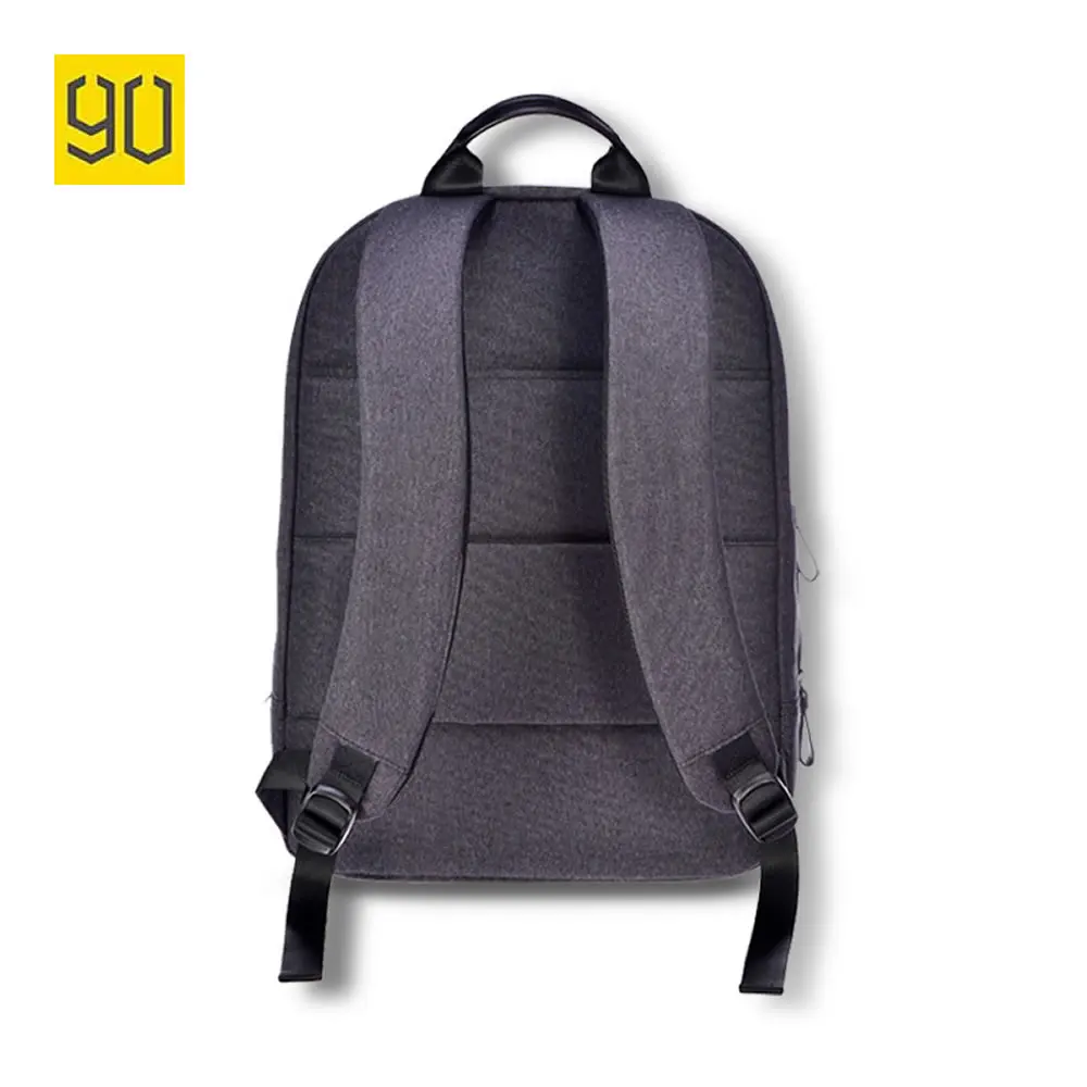 90Fun из комбинированных материалов с Бизнес многоцелевой рюкзак Для мужчин Модная школьная сумка для ноутбука 14 дюймов Бизнес рюкзаки