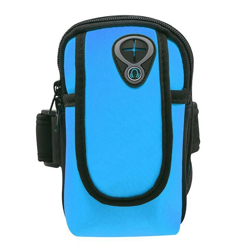 Sport Armband Phone Pouch For iPhone X 8 7 6S 6 Plus 5 5S SE Universal Gym Running Hiking Phone Bag Case Arm Band Cover - Цвет: Королевский синий