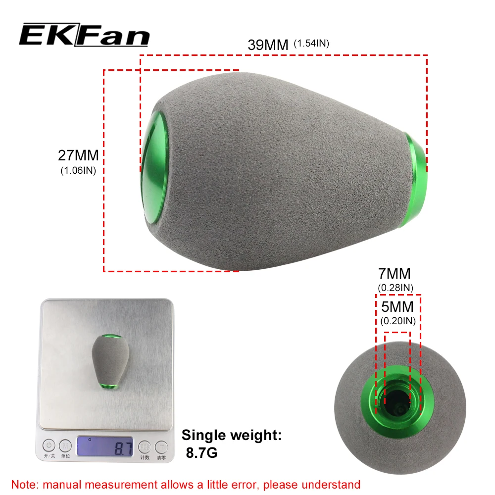 EKFan 1 шт. серая Рыболовная катушка из ЭВА ручки для подшипника 7Х4 х2 5 мм приманка
