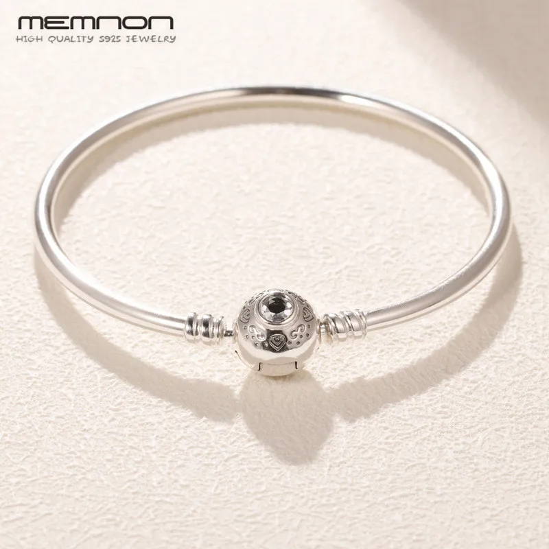 

2019 Authentic 925 Sterling Silver Original Princess Bangles Bracelets for Women fit S925 silver Beads Charms DIY bangle Jewelry