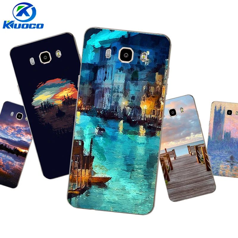 DIY For Samsung Galaxy J7 2015 / 2016 2017 Case for J700 /J710 J730 Shell S4 S5 Cover Soft TPU Watercolor Printing Coque |