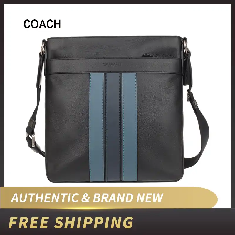 coach men's leather shoulder bag