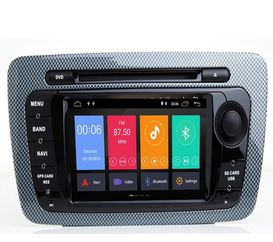 Clearance 2 Din Android 9.1 Car DVD Multimedia player For Seat Ibiza 2009-2013 GPS Navigation OBD2 RDS raido video audio player 1
