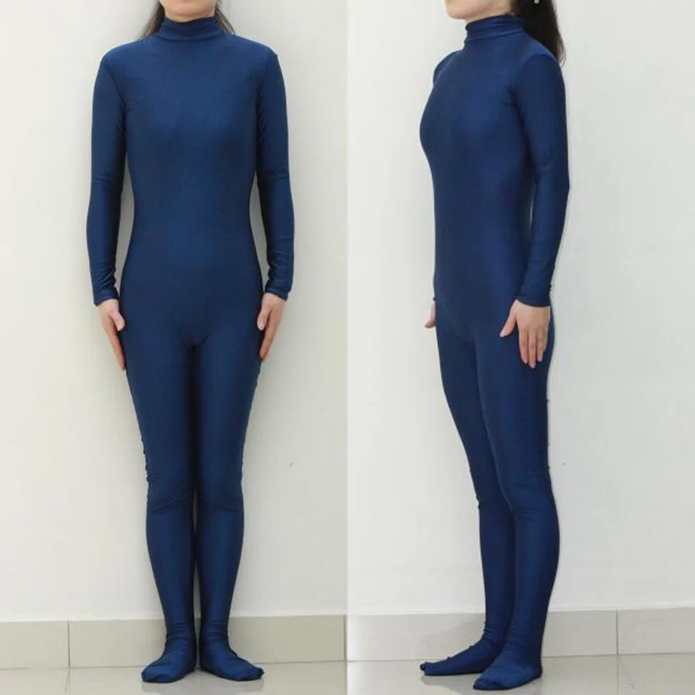 Cosplay&ware Lbs012 Sexy Lycra Spandex Dark Blue Unisex Party Leotard Catsuit Halloween Cosplay Costume Fetish Zentai Suits Wear -Zentai shop online