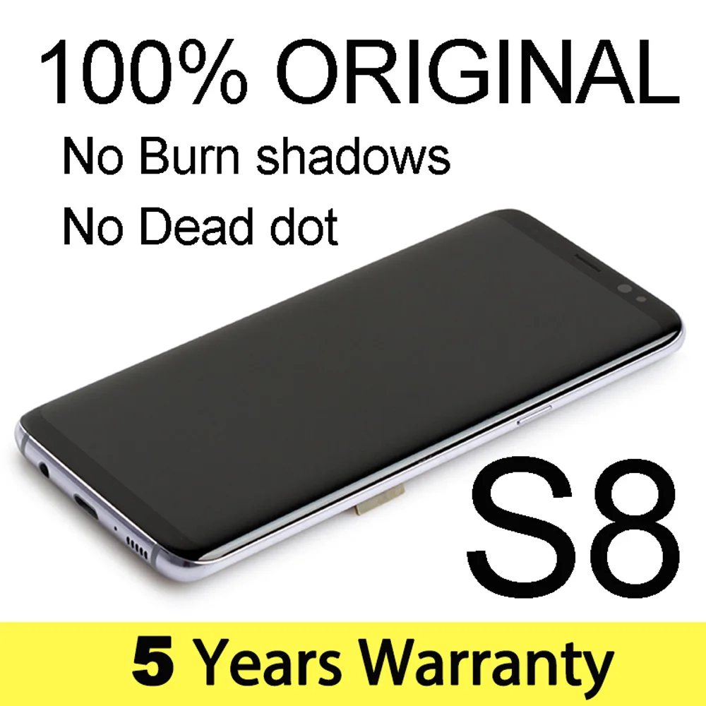 

Factory Screen For Samsung S8 Lcd Display G950F Original Replacement Touch Lcd For Samsung S8 Display Frame G950 G950U G950Fd