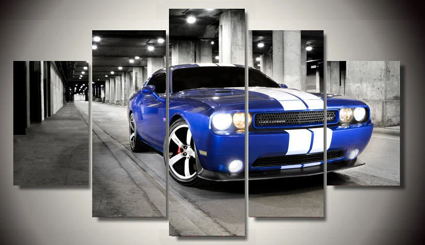 New Dodge Challenger >> Framed Printed Car dodge challenger 5 piece picture painting wall art living room decor poster ... New Dodge Challenger >> Framed Printed Car dodge challenger 5 piece picture painting wall art living room decor poster ...