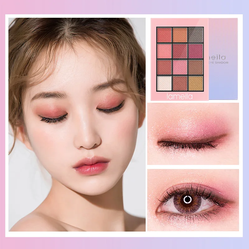 Waterproof Matte Eyeshadow Palette 12 Color Eye Shadow Plate Powder Matt Cosmetic Makeup Cosmetics Tools |