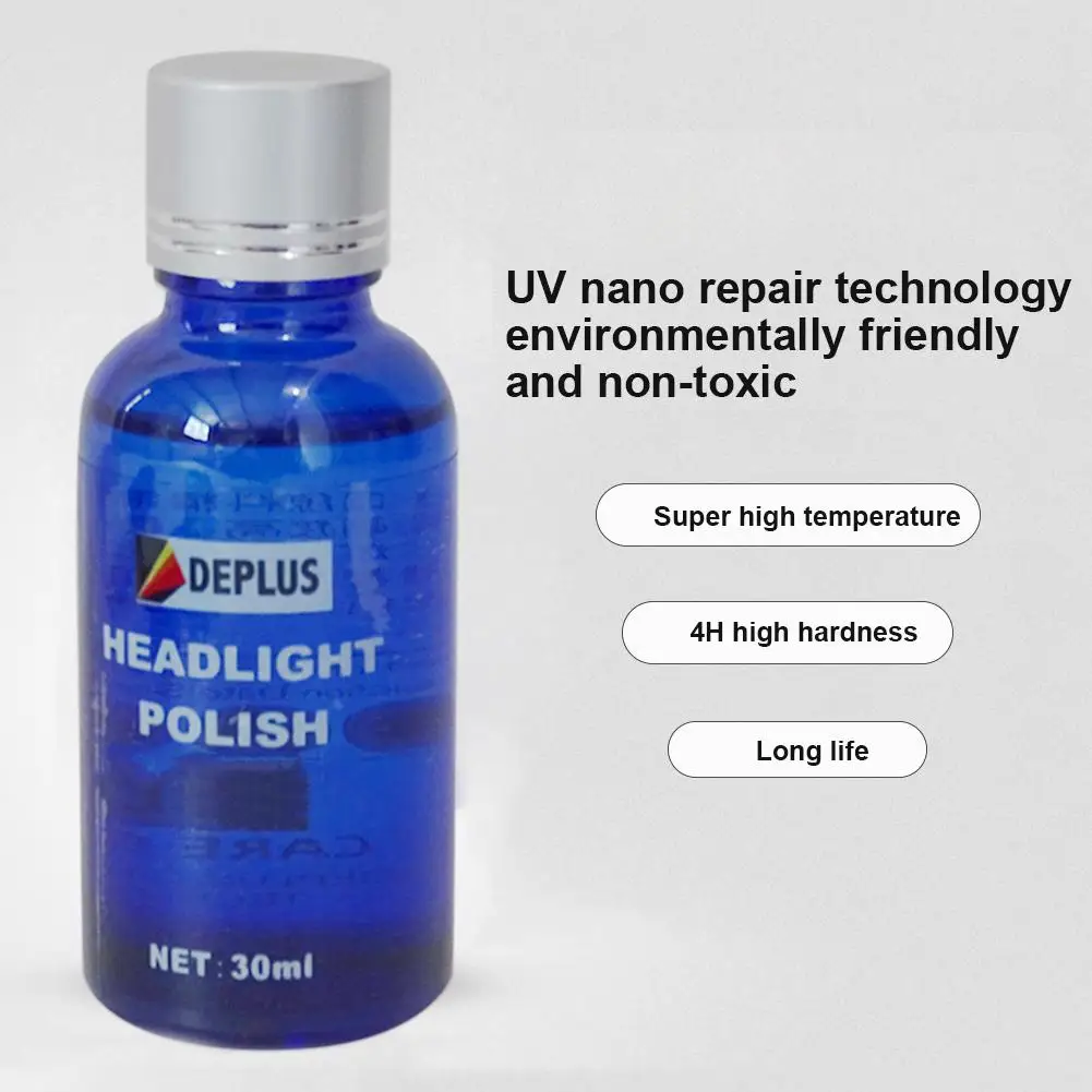 30 Ml Car Headlight Repair Liquid Auto Lamp Lenses Scratch Repair Polishing Refurbished Coating Super Hydrophobic Glass Coating