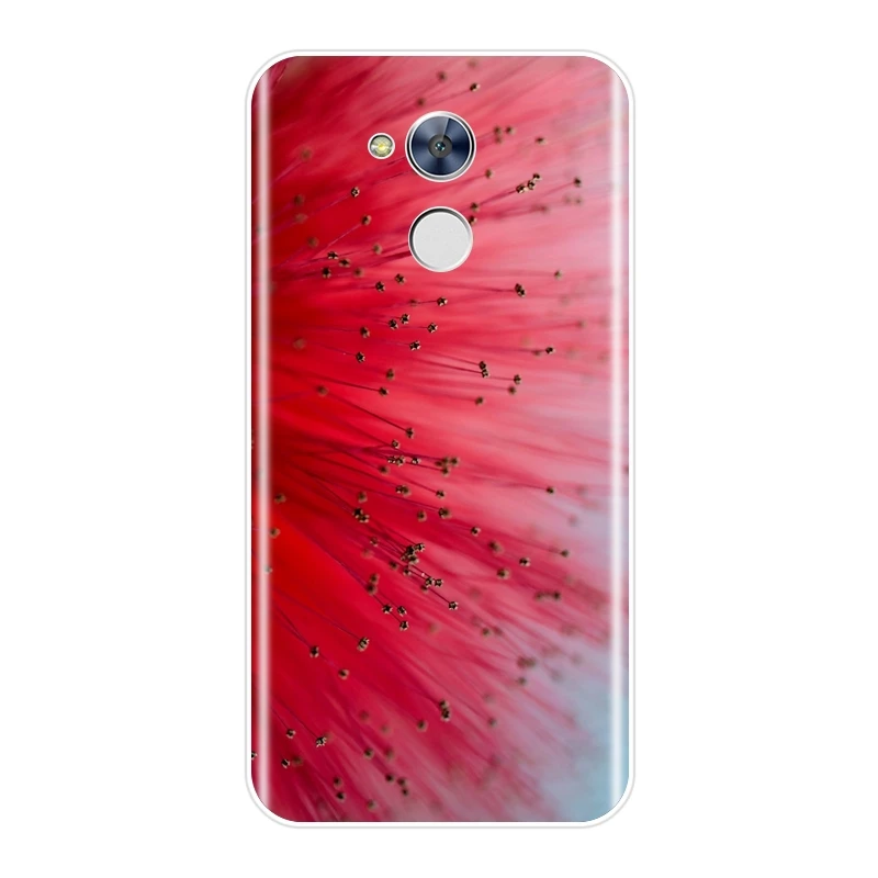 Чехол для телефона Huawei Honor 6 5A 4X 5X 6X Мягкая силиконовая задняя крышка с красным