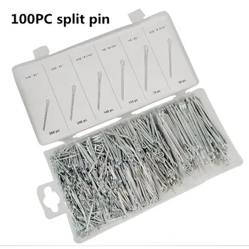 

Hardware 1000PC Open Pin Stainl Stainless steel U Shaped Open elastic pins Cotter Fixings Assorted Sizes Zinc Plated Steel