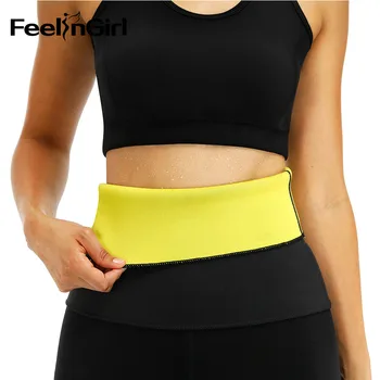 

FeelinGirl Women Waist Trainer Neoprene Slimming Belt Cincher Compression Shapers Training Corsets Trainer Promote Sweat Belt