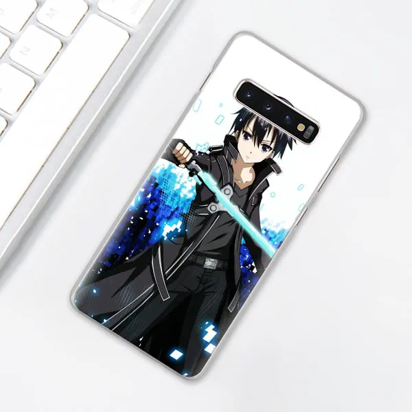 Обувь для вечеринки в Стиле косплей Sword Art Online(SAO), чехол для телефона аниме для samsung Galaxy S10e S10 плюс S7 S8 S9 Plus Note 8 9 M10 M20 M30 жесткий чехол Coque - Цвет: 005