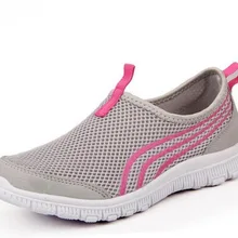 Comemore слипоны светильник Вес воздухопроницаемая комфортная обувь сетки спортивные кроссовки Для женщин и Для мужчин, кроссовки для бега, обувь для прогулок