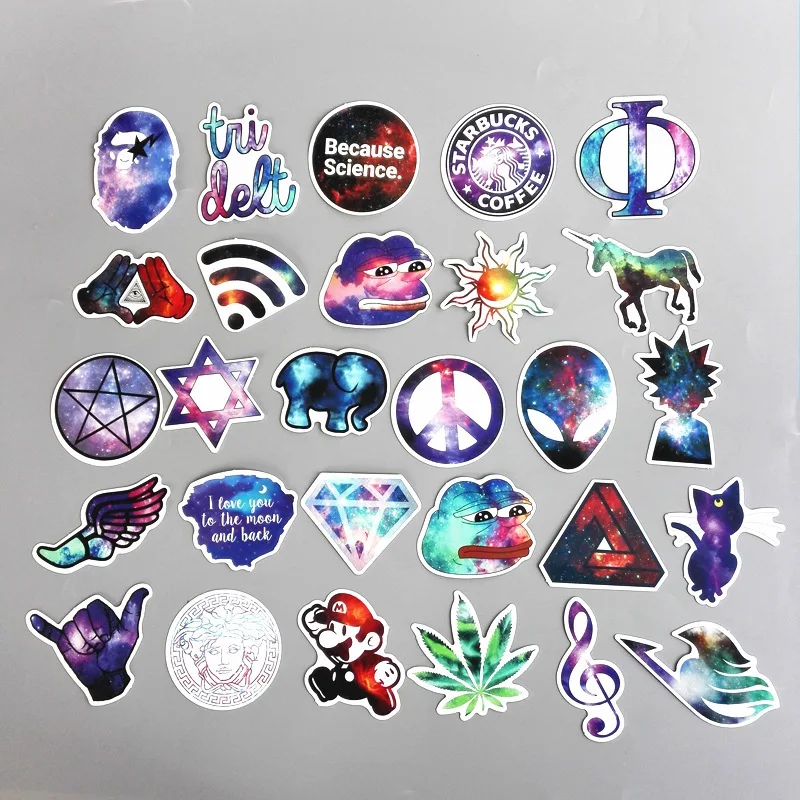 

28Pcs Harajuku Starry Set Stickers DIY Car Stickers Car Decoration