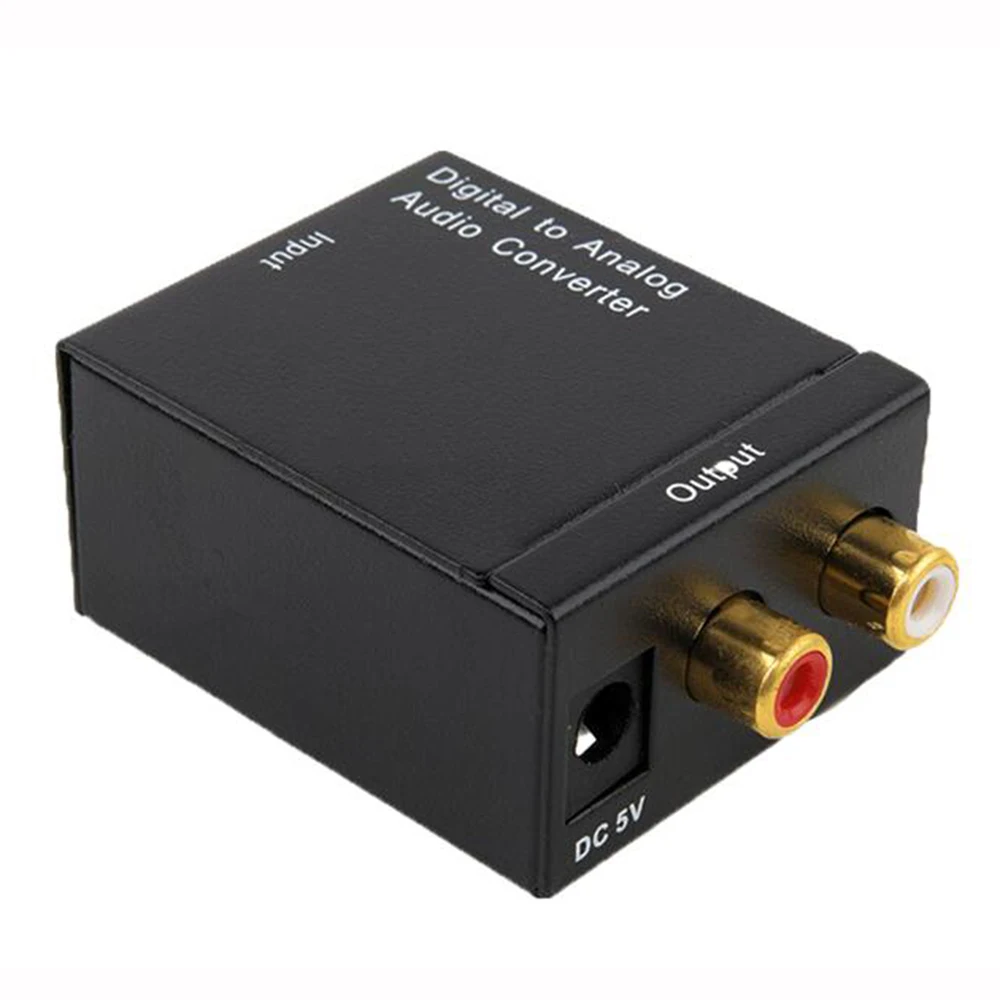 

Digital To Analog Audio Converter Amplifier Decoder Toslink Signal Coaxial Optical RCA to audio Switching Adapter for DVD TV