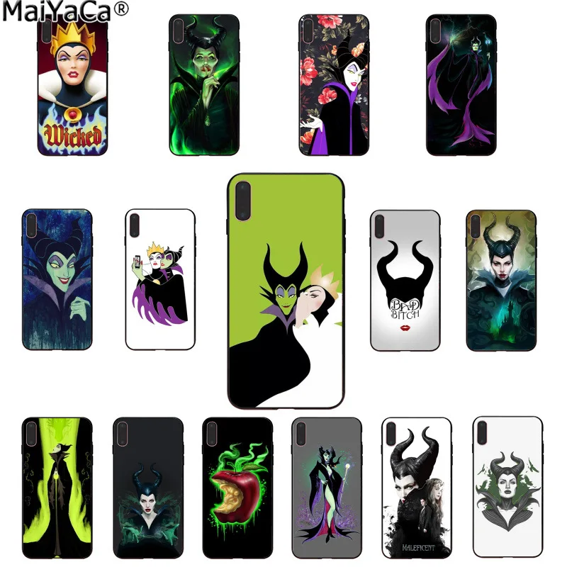 

MaiYaCa The witch maleficent TPU Silicone Phone Case Cover for Apple iphone 11 pro 8 7 66S Plus X XS MAX 5S SE XR Cellphones