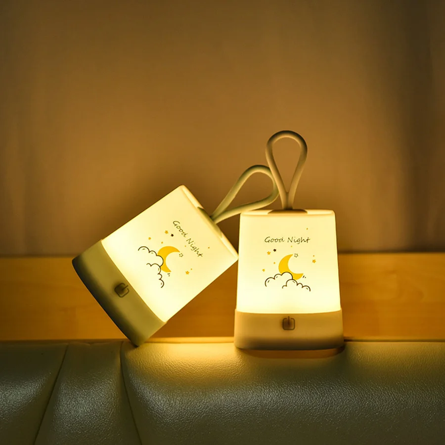 

Outdoor Camping Emergency Light Portable Lanterns Wireless LED Home Night Light Table Lamp USB Rechargeable Touch Switch
