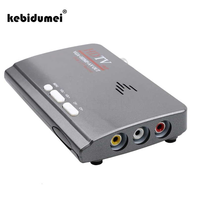 ТВ тюнер kebidumei DVB T T2 приставка VGA AV CVBS 1080P HDMI Цифровой HD спутниковый ресивер для ЖК
