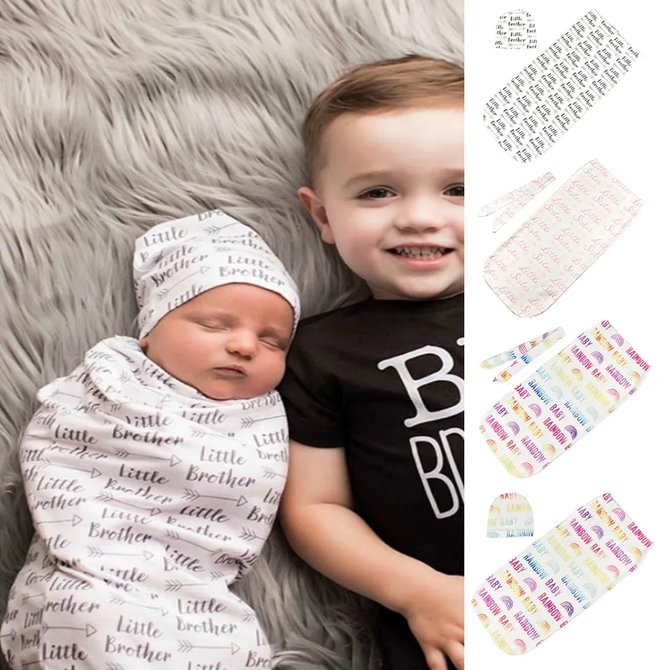 rainbow baby swaddle blanket