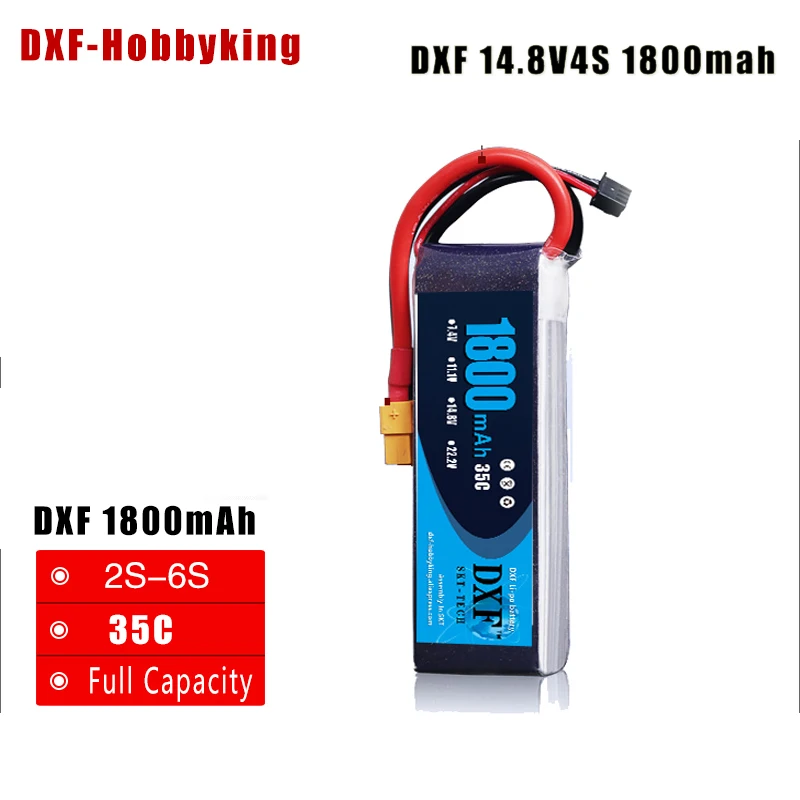 

2017 DXF High Quality 14.8v 1800mAh 35C 4S li-ion battery model aircraft batteries fixed wing UAVs aircraft remote control