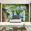 Green Big Tree Waterfall Nature Landscape Wall Painting Custom 3D Photo Wallpaper For Living Room TV Background Mural De Parede ► Photo 3/6