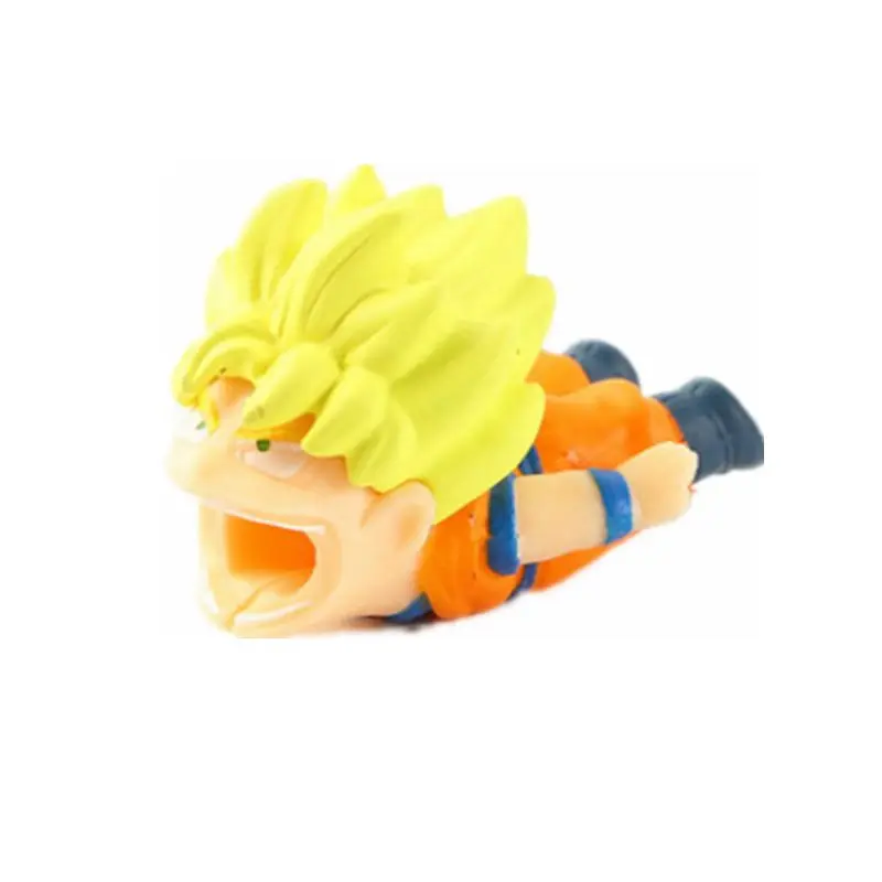 Мультфильм один кусок Dragon Ball кабель укусы Луффи Roronoa Зоро Чоппер Wukong модель игрушки для детей кабель укуса подарки на день рождения - Цвет: ZNNL052-5