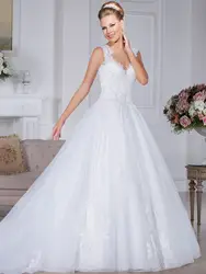 Китайская фабрика онлайн непосредственно Vestidos Noiva кепки рукавом Кружево Аппликации See Through спина свадебные платья Кнопка свадебные платья