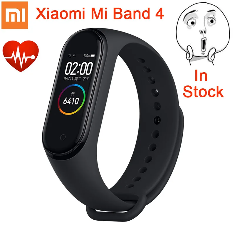 

Original Xiaomi Mi Band 4 Smart Miband 4 Bracelet Heart Rate Fitness 135mAh Color Screen Bluetooth 5.0