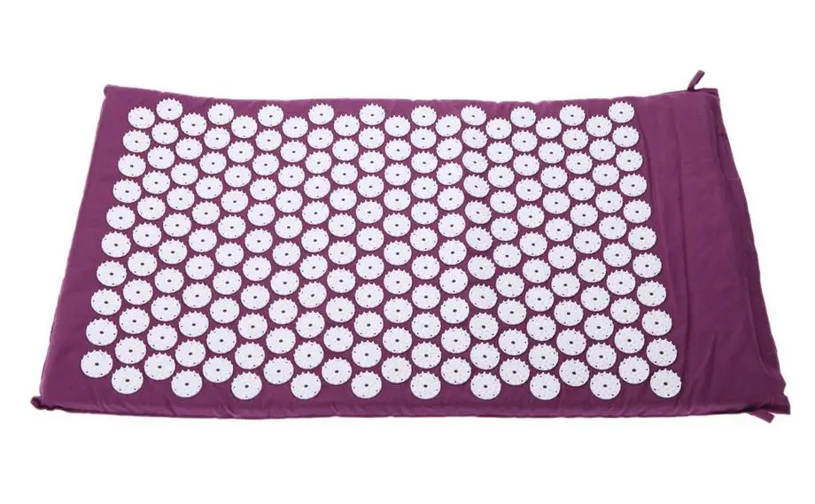 Massager (appro.67*42cm)Cushion Shakti Mat Acupressure Relieve Back Body Pain Spike Mat Acupuncture Massage Yoga Mat with Pillow