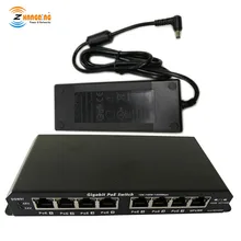 Аксессуары для систем видеонаблюдения CCTV 24 Вольт 120 Вт источник питания и 8-портовый гигабитный переключатель питания по сети Ethernet, использовать для Ubiquiti и Mikrotik камера