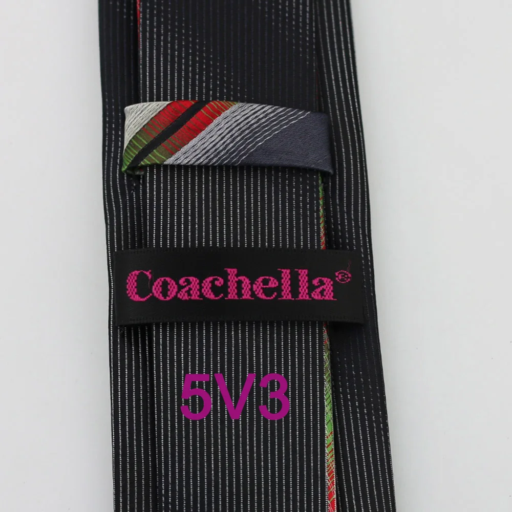 Галстуки YIBEI Coachella Новое поступление 2015 серый и черный галстук с зелеными