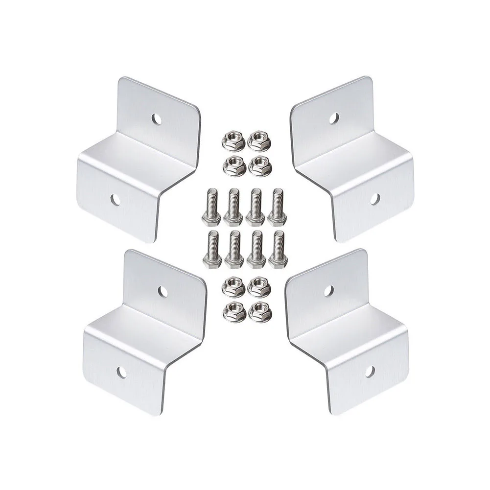 

Durable Aluminum Alloy Z-shaped RV Lightweight Easy Install Mounting Bracket Set Accessories Caravan Solar Panel Boat Flat Roof