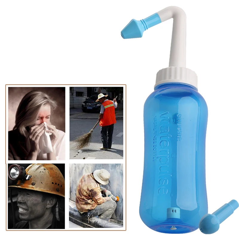 

Nose Wash System Sinus & Allergies Relief Nasal Pressure Rinse Neti pot Pro