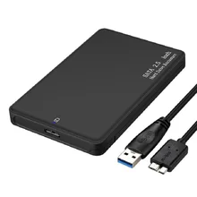 2," USB 3,0 коробка SATA жесткий диск Внешний HDD SSD корпус черный чехол