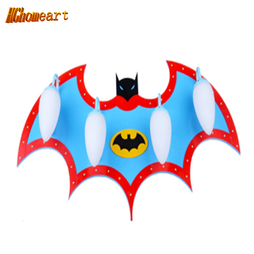 

Hghomeart Batman Light Cartoon Led Ceiling Lights Acrylic 110-220V E27 Boy Room Led Batman Child Home Decor Lamp
