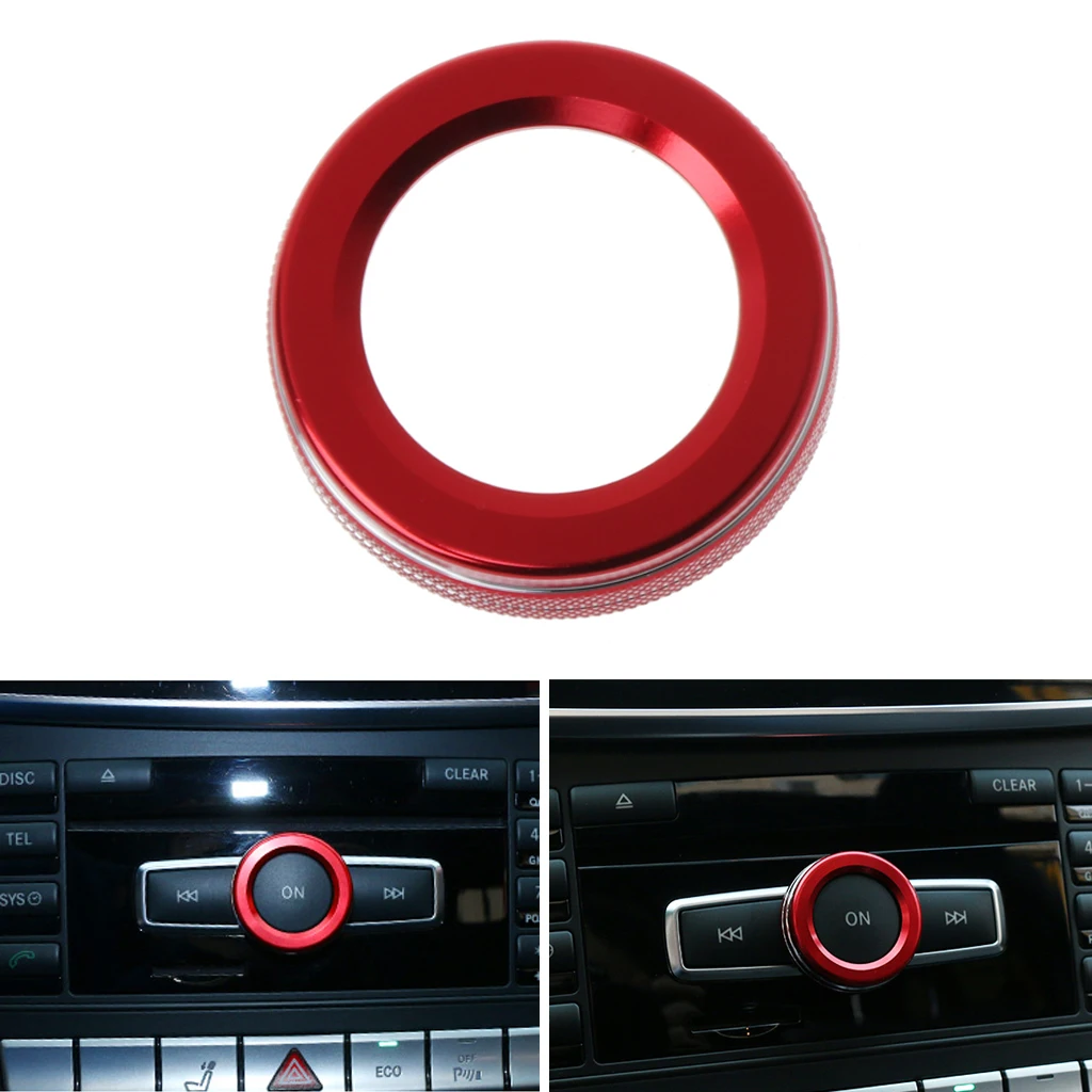 Car Volume Knob Decorative Ring Cover For Mercedes Benz A B E Class GLA CIA GLE ML GL X164 X166 W251 W168 W176 W245 W246 AMG