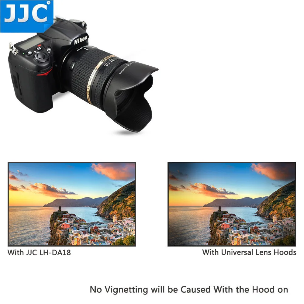 タムロン用jjcレンズフード18-250 f/3.5-6.3 di-ii ld 18-270 f