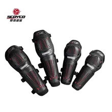 2017 Summer New SCOYCO motocross motorcycle riding knee Elbow pads K10H10-2 motorbike kneecap Elbow pads made of PP FREE SIZE