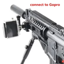 Picatinny Side 20mm Rifle Gun Rail Tripod Mount for Sony GoPro Hero Smartphone DV Xiaomi SJCAM Action Camera Hunt Accessory