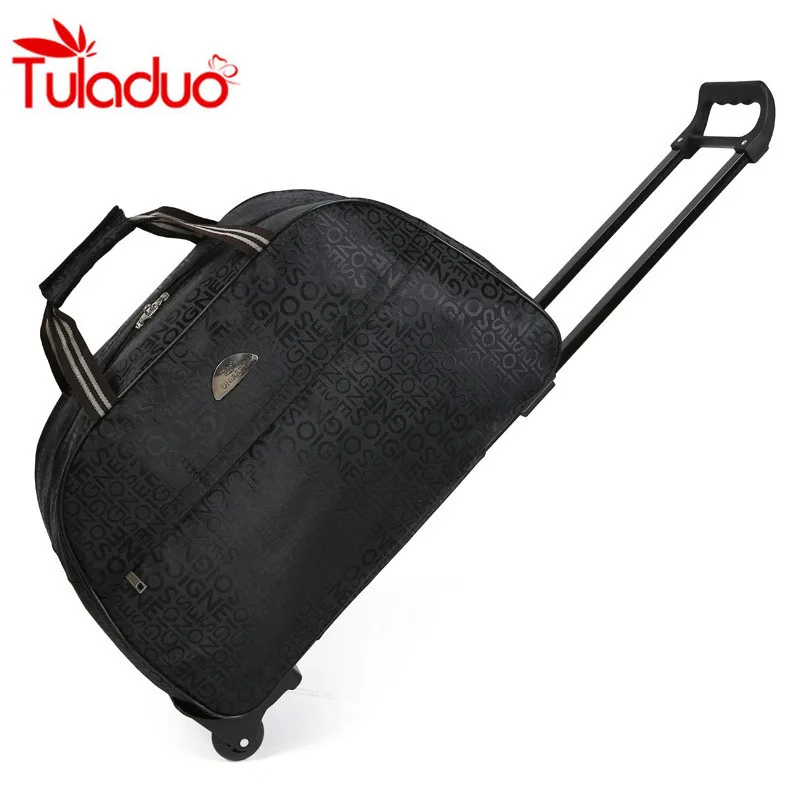 2017 Wheel Luggage Metal Trolley Bag New Women Travel Bags Hand Trolley