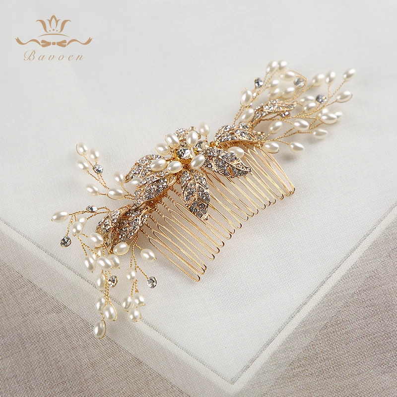 Сделанный вручную цветок из кристаллов Свадебная расческа для волос золотого цвета свадебный головной убор женские аксессуары