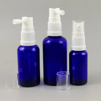 

Empty glass oral sprayer bottle 1oz Blue Glass nasal sprayer Container Packaging 100ml 50ml 30ml 20ml 15ml 10ML 5ML200pcs