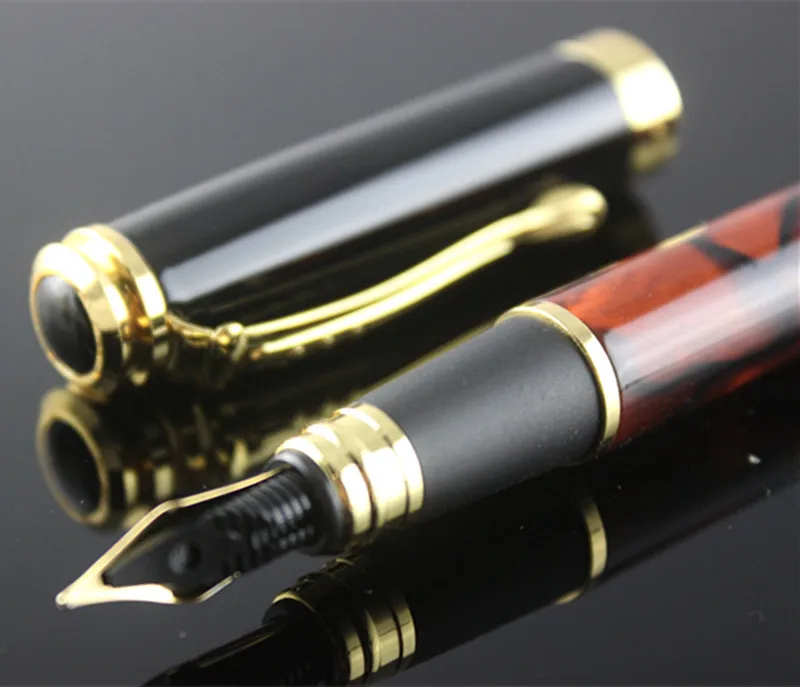 JINHAO Роскошная металлическая авторучка, китайская чернильная ручка, Canetas для каллиграфии, письма, офисные школьные принадлежности