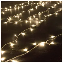 США Plug 110 В 200-светодиодов Строка Фея Света Лампы 20 м 66ft 18 Вт Indoor Открытый теплый белый на Рождество, свадьба