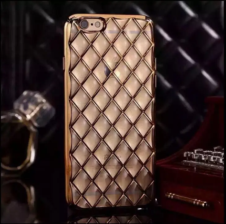 Luxury Plating Electroplating Transparent TPU Soft Silicon Bling