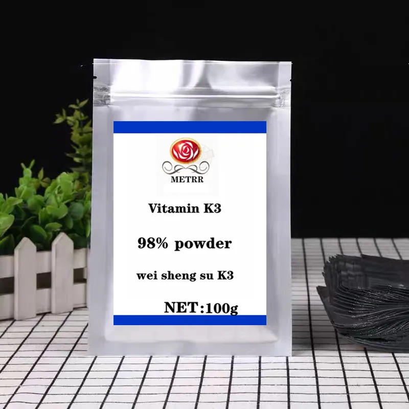 High-quality Pure Vitamin K3 Powder 98% Vitamin K3 Powder for Liver Detoxification, Diuresis Has Obvious Effect, Free Delivery