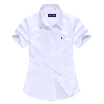 Brand New 2015 Blouses Short Sleeve Summer Cotton Woman Polo Shirts XXXL Plus Size Women Tops Blusa Camisa Ladies Ropa Mujer C5 |